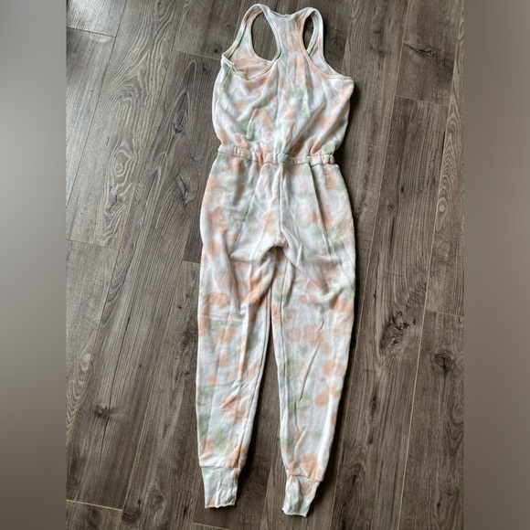 𝅺Young Fabulous & Broke green and peach tie dye Jumpsuit w/ pockets size xs - Picture 5 of 13